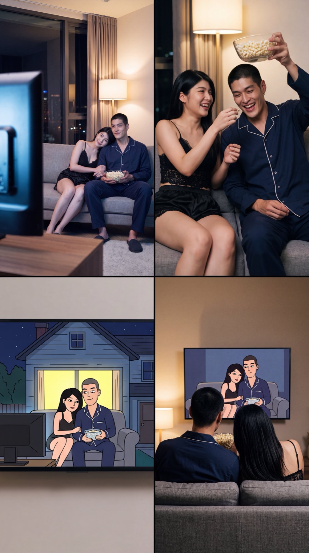 Storyboard Cozy Movie Night